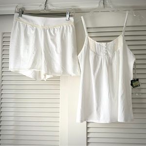 NWT White SLEEP SENSE Pajama Set Size SMALL